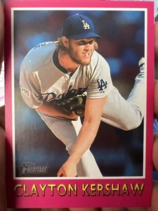 2024 Topps Heritage - Clayton Kershaw 75BS-20 Los Angeles Dodgers Baseball - Bild 1 von 2