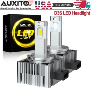 2pcs D3S D3R LED Headlight Bulbs 240W 6000K Super White HID Xenon Conversion Kit - Picture 1 of 9