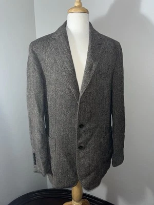 Windsor Gray Herringbone Jacket 2/3 Rolls 46L Wool  - Image 1 of 4