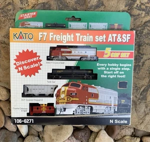 Kato 106-6271 Diesel F7 Freight Train Set. Santa Fe N Scale. New - Picture 1 of 4