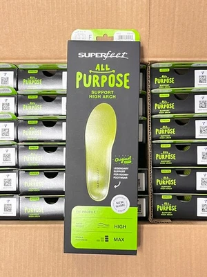 Plantillas de arco alto multiusos Superfeet verde talla F - M 11,5-13 / W 12,5+ Foto 1 de 4