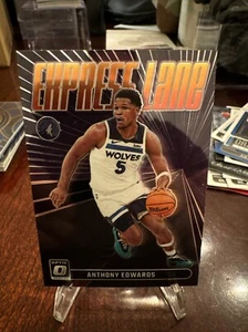 2023-24 Donruss Optic Express Lane #24 Anthony Edwards Minnesota Timberwolves - Picture 1 of 2