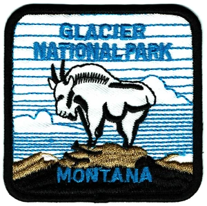 Glacier NP Embroidered Patch Iron-on National Park Montana MT Mtn Boy Girl - NEW - Picture 1 of 2