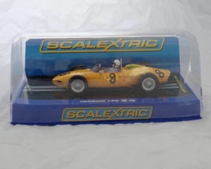 Scalextric Ferrari 156 Amarillo #8 Nariz de Tiburón 1:32 1961 F1 Coche Ranura C3033 Nuevo RARO - Imagen 1 de 5