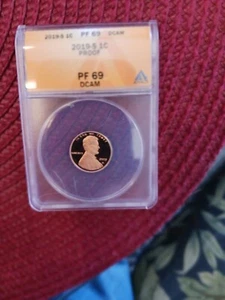 NICE 2019 - S Lincoln Shield Cent ANACS PR69DCAM * - Picture 1 of 1