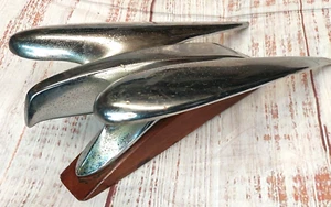 1954 Chrysler Flying Bird / Eagle Hood Ornament Large Chrome - FREE SHIPPING - Picture 1 of 7