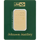 1 Oz Gold Bar Johnson Matthey 999.9 Fine In New Sealed Assay