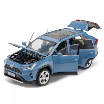 1:24 Toyota RAV4 SUV Model Car Diecast Toy Vehicle Toys for Boys Kids Gifts Blue - Image 1 of 4
