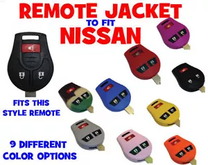 NEW SILCONE REMOTE COVER TO FIT NISSAN CUBE ROGUE PROTECTIVE KEY FOB SKIN - BLUE - Bild 1 von 2