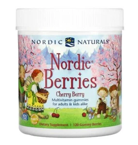 Cereza bayas nórdicas nórdicas nórdicas, niños Multi 120 gomas de frutas - Imagen 1 de 2