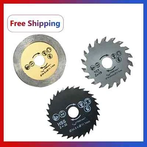 3Pcs Drill Accessories Mini Circular Saw Blades Power Tools Wood Cutting Disc - Picture 1 of 5