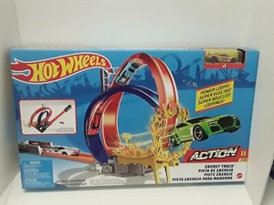 Hot Wheels Action Energy Track Set Toy Playset with Car/Loops! - BRAND NEW!!! - Picture 1 of 2