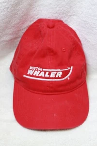 Boston Whaler Hat Cap Red Unisex OSFA Adjustable Strapback - Picture 1 of 7