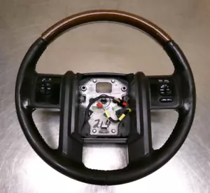 Ford F250 Superduty F-350 Black Leather & Wood Steering Wheel 08-16 F-250 - Bild 1 von 9