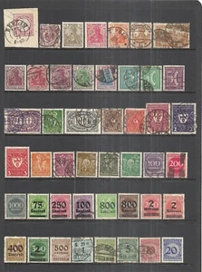 GERMANY VARIOUS MINT HINGED & USED ISSUES 1872 - 1923 (LOT 1) - Picture 1 of 2