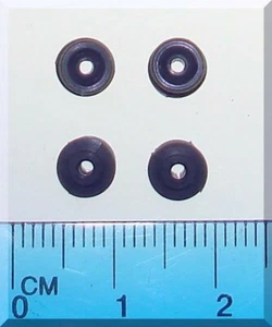 ATLAS MOTORING HO SCALE SLOT CAR RACING PARTS - C 126 STANDARD CHASSIS HUBS GREY - Picture 1 of 1