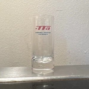 TTA TRANS TEXAS AIRWAYS Airlines SHOT GLASS - Picture 1 of 1