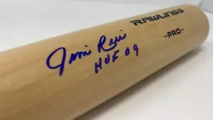 Pipistrello abbronzato firmato Jim Rice Rawlings "HOF 09" Insc Fanatics autentico 472 - Foto 1 di 3