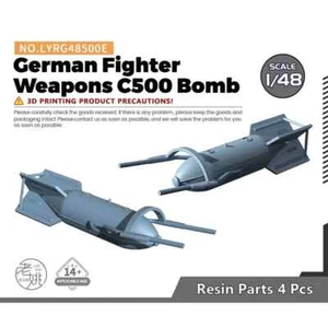LYRG48500E 1/48 Model Upgrade Parts German Fighter Weapons C500 Bomb - Picture 1 of 3