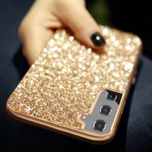 For Samsung S20 S21 A32 A52 A72 Bling Glitter Diamond Shockproof Hard Case Cover - Zdjęcie 1 z 18