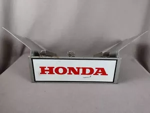 Honda Motorcycle Counter Parts Catalog Metal Holder Book Stand Vintage - Picture 1 of 11