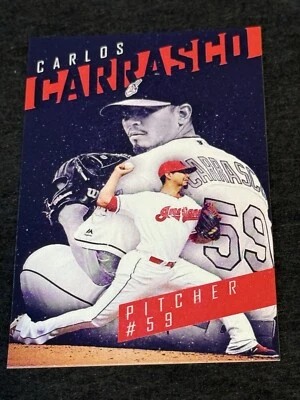 Cleveland Guardians/Indios Carlos Carrasco Jugador Imán MLB Béisbol Foto 1 de 2