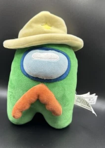 Among Us Toikido 8” Green Cowboy Hat Mustache Crewmate Plush Series 3 Toy - Picture 1 of 6