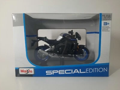 Modellino Statico Yamaha MT-10 SP (2021) Maisto Moto Blu Scala 1:18 - Immagine 1 di 2