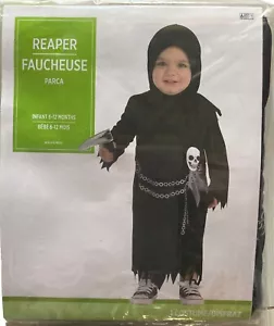 Reaper Grim Skeleton Toddler Halloween Costume Size 6-12 months NEW - Picture 1 of 4