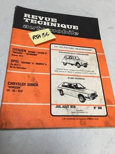 Revision Technik Automobil Simca Horizon Ls Gl GLS Evol 'Citroën Dyane Mehari - Bild 1 von 10