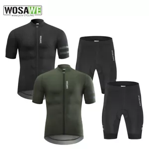 WOSAWE Radsport Trikot Team Fahrrad Trikot Radfahren Kleidung Rennrad Gel kurzes - Bild 1 von 23
