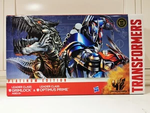 Transformers Platinum Edition Leader Class Grimlock & Optimus Prime - As New - Picture 1 of 6