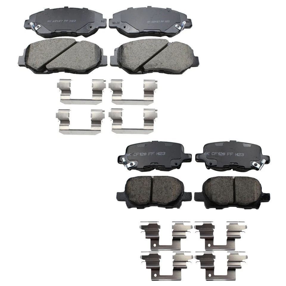 Kit de pastillas de freno cerámicas delanteras y traseras Akebono ProACT para Honda Pilot 2003-2008 Foto 1 de 1
