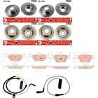 TRW BRAKE DISCS + FRONT + REAR PADS suitable for BMW 5 Series E39 only limo