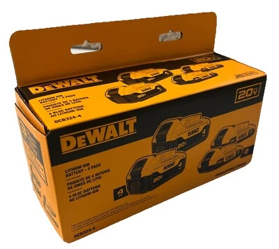 Baterías nuevas dewalt dcb324-4 20v max 4 Ah y 2 Ah (2-DCB204 y 2-DCB203) Foto 1 de 4