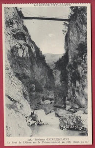 R* FRANCE OLD POSTCARD SAVOIE, AIX-LES-BAINS BRIDGE UNPOSTED #D105 - Picture 1 of 2