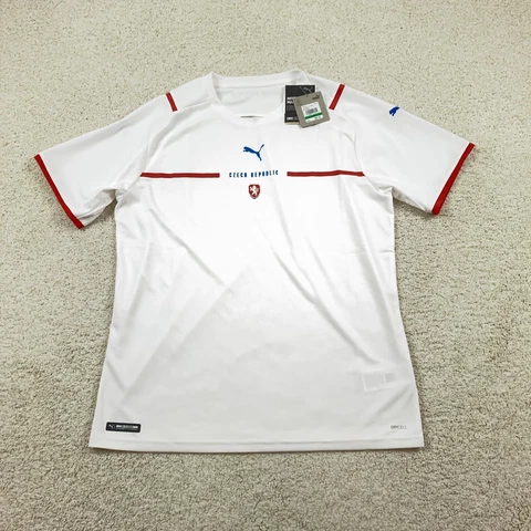 Puma Czech Republic Mens Large White Soccer Jersey Football Shirt 764801 01 Cover