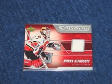 MIIKKA KIPRUSOFF CALGARY FLAMES 2006-07 UPPER DECK GAME JERSEY #JMK (H-122)