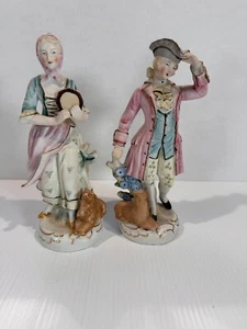 Vintage Shafford China Figurines – Hand-Painted Colonial Couple Occupied Japan - Picture 1 of 9