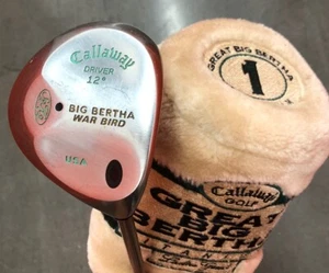 Vtg Callaway S2H2 BIG BERTHA WAR BIRD 12* Driver OG ladies shaft & grip cover - Picture 1 of 8