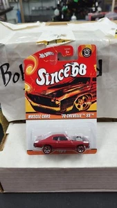 GIOCATTOLO HOT WHEEL NUOVO CON SCATOLA 2007 1970 CHEVELLE SS RED MUSCLE CARS DAL '68 1/64 #4/10 - Foto 1 di 3