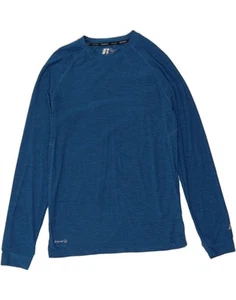 RUSSELL ATHLETIC Mens Training Top Long Sleeve UK 34/36 Small Blue DK33 - Picture 1 of 3