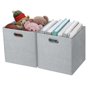 Thicker Fabric Storage Cubes 13 inch Collapsible Storage Bins for Organizatio... - Picture 1 of 9