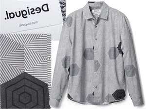 DESIGUAL Men's Shirt Size M DE04 T1P - Foto 1 di 9