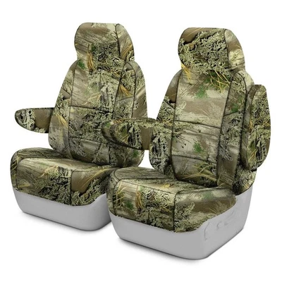 For Nissan LEAF 21-24 Coverking Realtree 1st Row Camo Max-1 Custom Seat Covers — 第 1/4 张图片