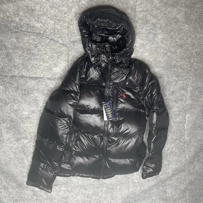 NWT Polo Ralph Lauren Men The Gorham Glossed Down Puffer Jacket Black XL - Image 1 of 4