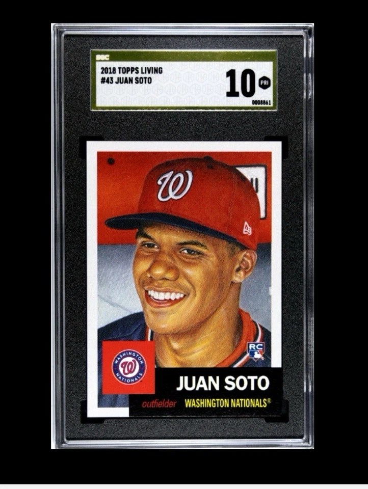 2018 Topps Living Set #43 Juan Soto RC PRISTINE GOLD LABEL SGC 10 Rookie SSP - Image 1 of 1