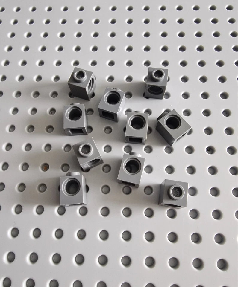 LEGO Technic 1x1 Lochstein Lochbalken 10 Stück neu dunkelgrau Gray Brick 6541 R3 - Bild 1 von 1