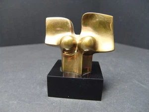 José Luis SANCHEZ 1926-2018 Abstracciòn Bronze Skulptur - Bild 1 von 5