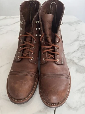 Red Wing Iron Ranger 8111 Amber Harness Boots UK 9, US 10. Pisgah Laces. - Image 1 of 4